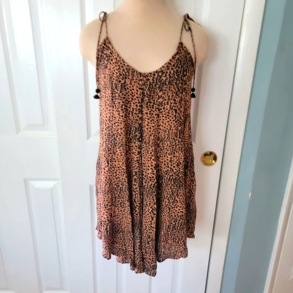 Amuse Society Amya Terra Cotta Print Dress S